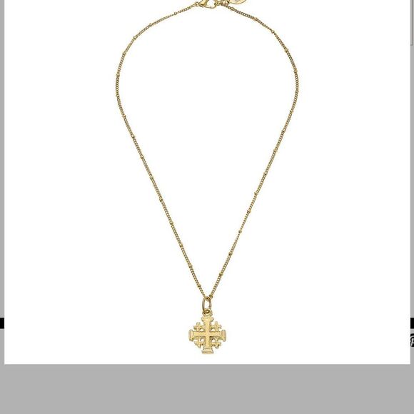 Susan Shaw Jewelry - Gold Cross Pendant Necklace